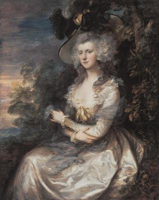 Mrs Thomas Hibbert. Neue Pinakothek., Thomas Gainsborough